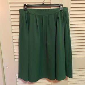 ModCloth breathtaking tiger lilies skirt - XL, grass green